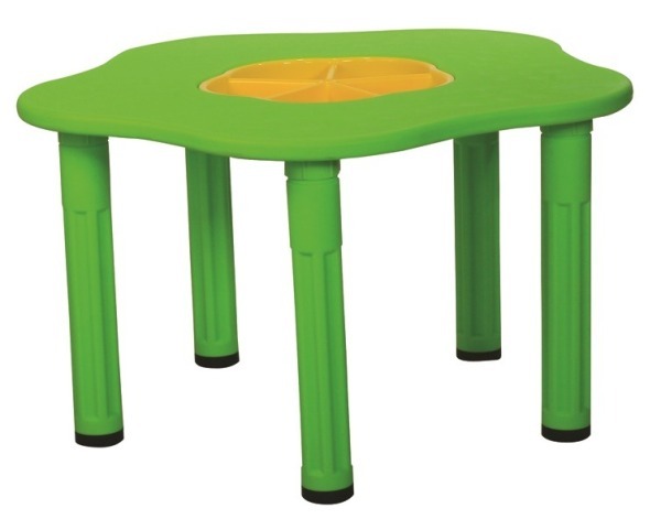Детский столик "Сэнди", с системой хранения мелочей, цвет Зеленый (KK_KM1200_G)