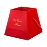 Подарочная трапецевидная коробка с выдвижным отделением, основание низ 20*20 см. верх 13*13 см. (кор Vogue International (37-261) 