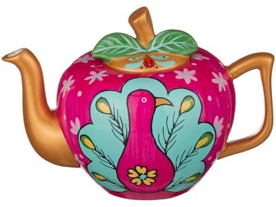 Чайник "яблоко" 800 мл. ручная роспись Hangzhou Jinding (151-082) 