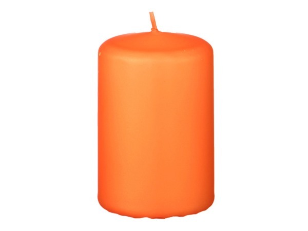 Свеча 9/5,8 см. оранжевая (кор=16шт.) Adpal (348-579)
