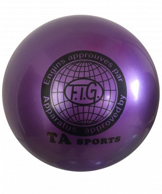 Мяч для художественной гимнастики RGB-101, 15 см, фиолетовый (271205)