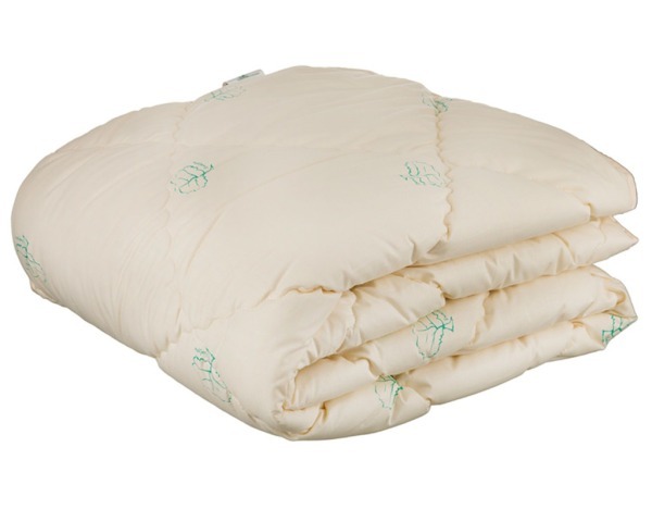 Одеяло эвкалипт 200*220 см, верх:50% хлопок/50% п/э, наполнитель: 100% полиэстер, сливочный с рисунк (556-176) 