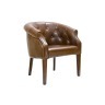 Кресло кожаное коричневое с ПУ 77*45*50см - 00001029