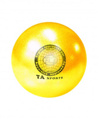 Мяч для художественной гимнастики T8, 19 см, 400г, желтый (179895)