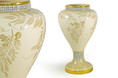 Декоративная ваза   Глициния кремовая - DEL863_COS-AL Delta