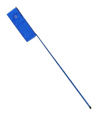Лента для художественной гимнастики АВ228, 6 м, с палочкой 56 см, синяя (151299)