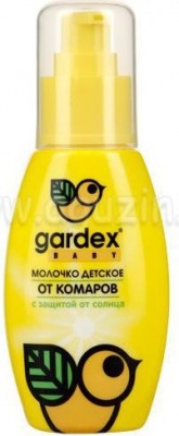 Молочко Gardex Baby от комаров с защитой от солнца 75 мл (0138) (15105)