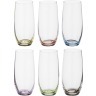 Набор стаканов для воды из 6 шт. "rainbow" 350 мл высота=15 см (кор=8набор.) Bohemia Crystal (674-413)