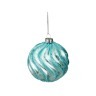 Декоративное изделие шар стеклянный диаметр=8 см. высота=9 см. цвет: бирюзовый Dalian Hantai (862-091) 
