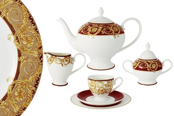 Чайный сервиз  21 предмет на 6 персон Венеция Emily (E8-HA005_21-AL)