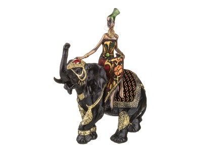 Статуэтка "африканка на слоне" 8*23 см.высота=26 см. Chaozhou Ze (174-354) 
