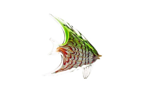 Статуэтка "Рыба" зелено-красная 19х5х21 см - TT-00000497