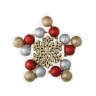 Декоративное изделие:набор шаров "звезда"25 шт.(15 шаров,10 снежинок) Lefard (858-024)