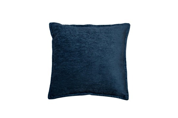 Подушка квадратная шинилл синий 45х45 см - TT-00000776