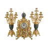 Набор:часы+2 подсвечника  циферблата=10 см. Olympus Brass (292-018) 