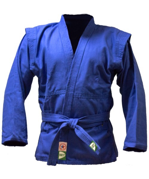 Куртка для самбо JS-302, синяя, р.2/150 (157097)