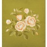 Подушка декоративная 45*45см, "корейская роза" хлопок 100%, охра/зеленая Оптпромторг Ооо (850-812-62) 