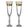 Набор бокалов для шампанского из 2 шт. "love" 190 мл. высота=25 см. Bohemia Crystal (674-047)