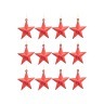 Декоративное изделие:набор звездочек 12 шт.высота=6 см цвет:красный Lefard (858-088)