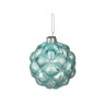Декоративное изделие шар стеклянный диаметр=8 см. высота=9 см. цвет: бирюзовый Dalian Hantai (862-097) 