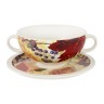 Суповая чашка на блюдце Кленовый лист - IMB0304A-A2351 IMARI