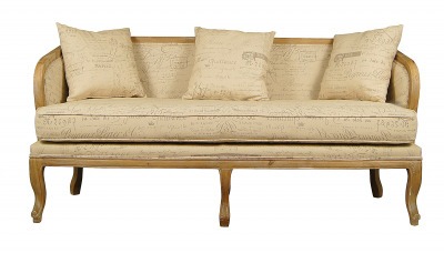 Мягкий диван с росписью и 3 подушками CH-866-OAK-BP-ET