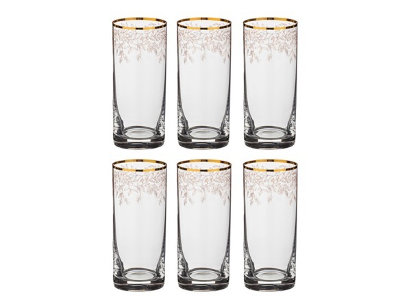 Набор стаканов "анжела" из 6 шт. 300 мл..высота=14,5 см. Crystalex Cz (674-508) 