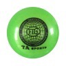 Мяч для художественной гимнастики RGB-102, 19 см, зеленый, с блестками (271225)