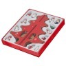 Декоративное изделие "елочка красная с игрушками" 15*23 см. Polite Crafts&gifts (102-515) 
