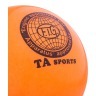 Мяч для художественной гимнастики RGB-102, 19 см, оранжевый, с блестками (271226)