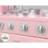 Кухня детская из дерева "Винтаж", цвет Розовый (Pink Vintage Kitchen) (53179_KE)