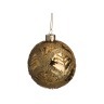 Декоративное изделие шар стеклянный диаметр=8 см. высота=9 см. цвет: золотой Dalian Hantai (862-102)