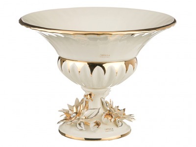 Чаша декоративная кремовая.высота=24 см,диаметр=32 см Ceramiche Stella (341-038) 