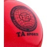 Мяч для художественной гимнастики RGB-102, 19 см, красный, с блестками (271232)