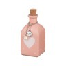 Емкость для соуса с пробкой розовая "сердечко" 6,5*6,5*13,5 см. Dalian Hantai (222-380) 