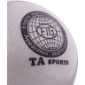 Мяч для художественной гимнастики RGB-102, 19 см, серый, с блестками (271234)