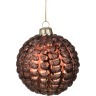 Декоративное изделие шар стеклянный диаметр=8 см. высота=9 см. цвет: коричневый (кор=96шт.) Dalian Hantai (862-107)