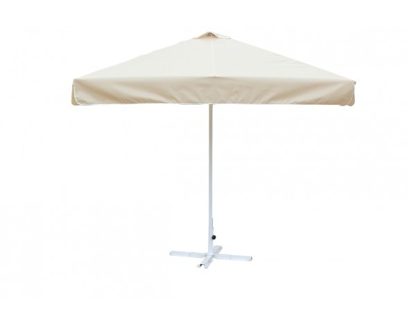 Зонт уличный Митек 2,5х2,5 м  с воланом, стальной с подставкой,стойка 40мм. (54006)
