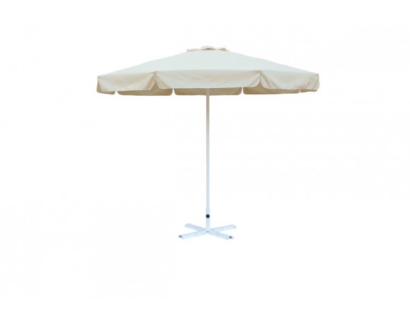 Зонт уличный Митек D3 м  круглый с воланом, алюминий, с подставкой (54009)