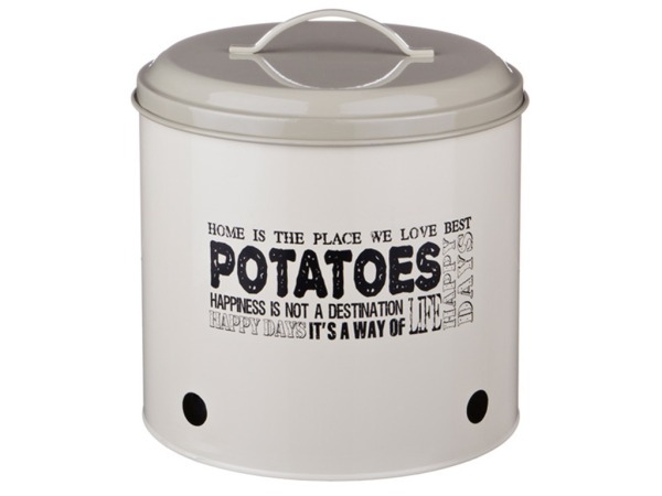Емкость для пищевых продуктов "картофель" высота=23 см.диаметр=24.5 см.(кор=4шт.) Agness (790-106)