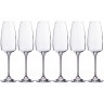 Набор бокалов для шампанского из 6 шт. "alizee/anser" 290 мл высота=25 см Crystal Bohemia (669-147)