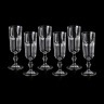 Набор бокалов для шампанского из 6 шт."провенца" 160 мл.высота=19 см. Rcr Cristalleria (305-552) 