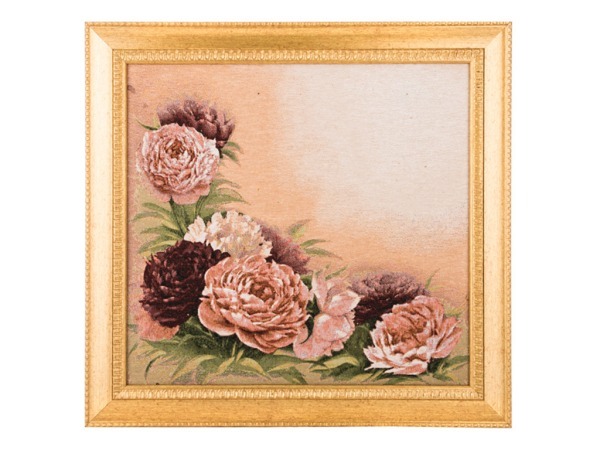 Гобеленовая картина "розовые пионы" 48х55см. (404-1294-02) 
