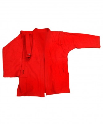 Куртка для самбо красная (550г/м2, р.120) (2878)