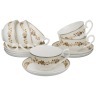 Чайный набор "алиса" на 6 персон 12 пр.250 мл Porcelain Manufacturing (169-093) 