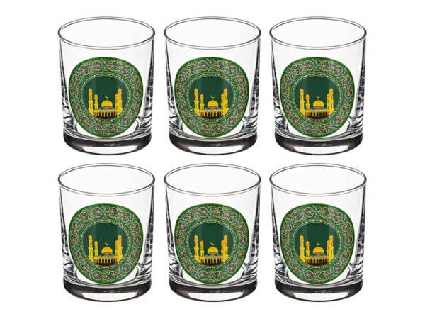 Набор стаканов  "мечеть" из 6 шт 255 мл. Алешина Р.р. (484-412) 