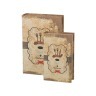 Комплект шкатулок-книг из 2 шт.27*18*7/21*13*5 см. Polite Crafts&gifts (184-333) 