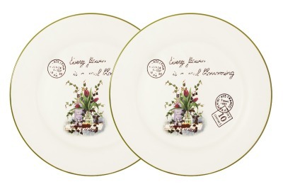 Набор из 2-х обеденных тарелок Букет - LF-120E2257-3-AL LF Ceramic