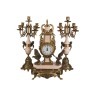 Набор:часы+2 подсвечника  циферблата=10 см. Olympus Brass (292-024) 