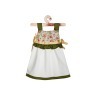 Полотенце-платье для рук "стелла 2" вафля/лён,100% х/б,белое Оптпромторг Ооо (850-553-1) 
